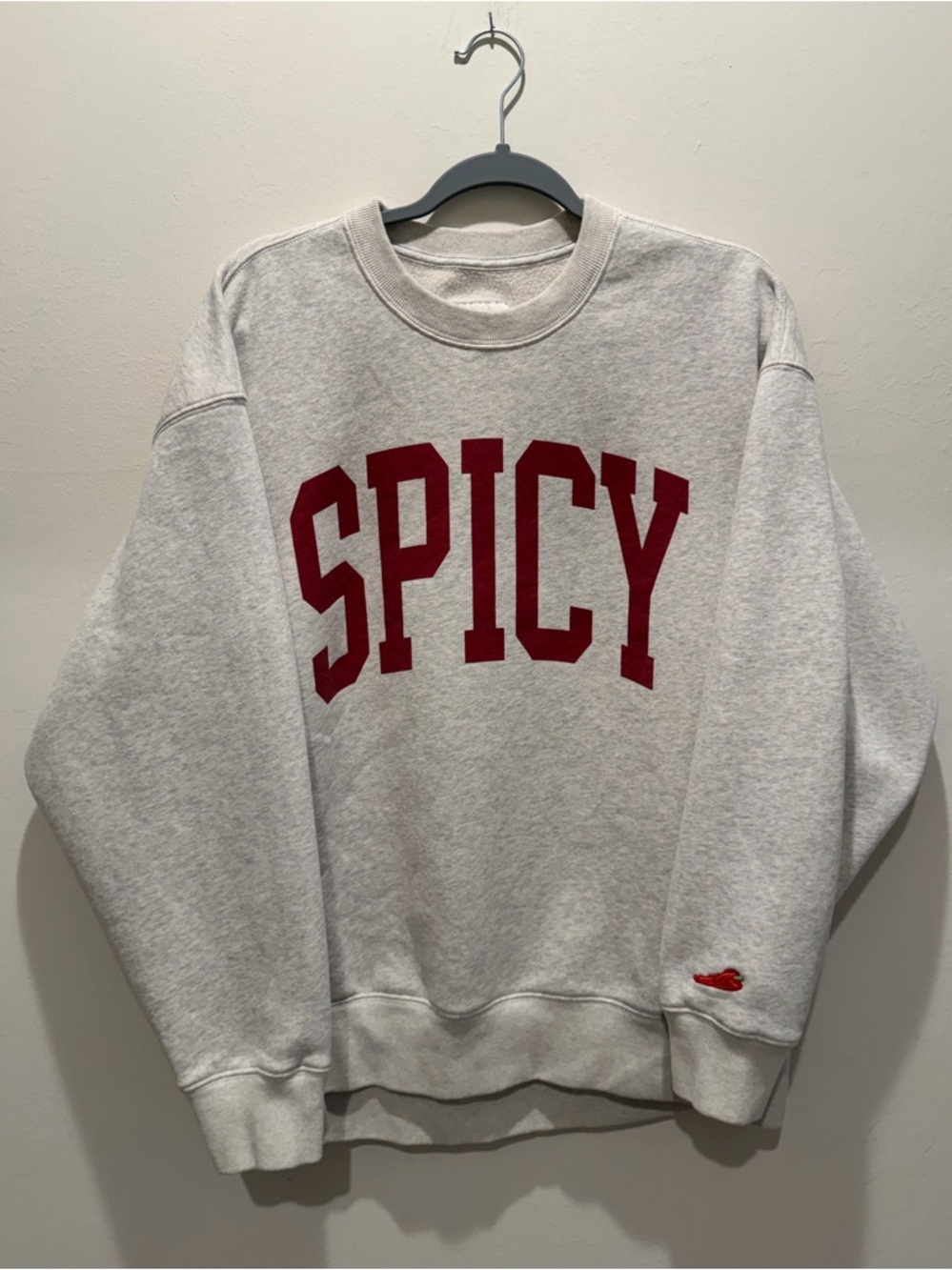 A&F SPICY Graphic Crewneck Sweatshirt - Abercrombie Oversized